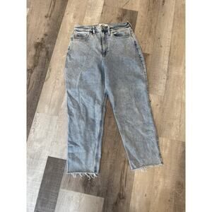 Hollister Jeans Womens 11R 30x27 Curvy Ultra High Rise Vintage Straight Frayed